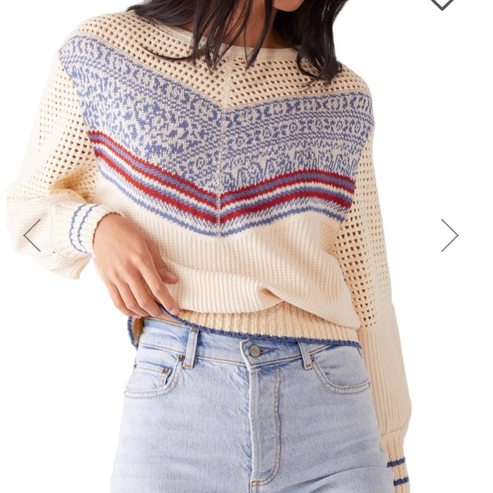 Free People Geo Party Sweater